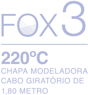 Chapa Modeladora Fox3 Cachos Perfeitos em uma só passada